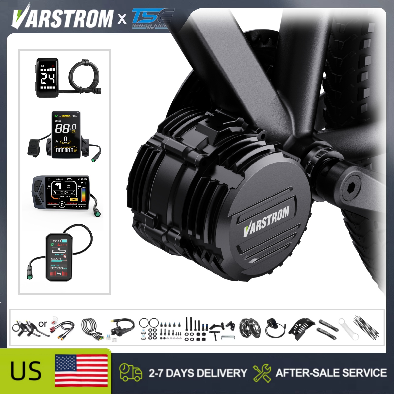 Side Hung Mid Drive Motor Kit - [Disponibile negli USA] Kit motore centrale